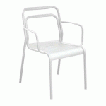 FAUTEUIL EOS ALU - BLANC - PROLOISIRS