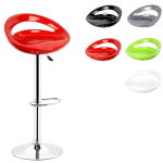 HALOYO LOT DE 2 TABOURETS DE BAR DESIGN PLASTIQUE ABS, CHAISES HAUTS, ROTATIF SUR 360°,HAUTEUR RÉGLABLE,AVEC DOSSIER ET REPOSE-PIEDS, PIED