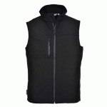 PORTWEST TK51 GILET SOFTSHELL (3L) NOIR - TAILLE XL