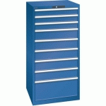ARMOIRE BLEU GENT. 717X725X1450 AVEC 9 TIR. 75KG - LISTA