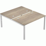 BENCH POSTE DÉPART PIED MÉTAL TRENDY 120 CHÊNE CANADIENBLANC - ARTARREDI