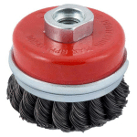 ABRACS - EXPERT 70MM DIAMETER TWIST KNOT CUP BRUSH X M14 THREAD