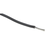 FILS DE CONNEXION RS PRO UL3239, 7 0,08 MM² 28 AWG, 6 KV C.C., XLPE NOIR, 100M ( PRIX POUR BOBINE DE 100 MÈTRES )