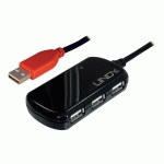 LINDY USB 2.0 ACTIVE EXTENSION PRO 4 PORT HUB - CONCENTRATEUR (HUB) - 4 PORTS