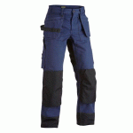 PANTALON DE TRAVAIL ARTISAN HEAVY WORKER BLEU FONCÉ/NOIR C44 - BLAKLADER