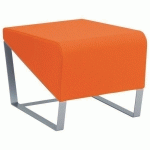 POUF 1 PLACE FACETT PVC URBAN ORANGE