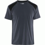 T-SHIRT GRIS FONCÉ/NOIR TAILLE M - BLAKLADER