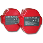 2X BATTERIE NI-MH 3000MAH (14.4V) VHBW POUR OUTILS 6280DWAE, 6333D, 6333DA, 6333DWA, 6333DWAE COMME MAKITA 1420, 1422, 1422 192600-1, 192600-1.