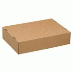 BOÎTE CLOCHE "TÉLESCOPIQUE" KRAFT BRUN L 50 X L 33 X H 9,5/16 CM - LOT DE 20