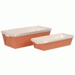 CAKES RECTANGULAIRES ÉVASÉS 50 CL BRUN HAUTEUR 45MM - MATFER