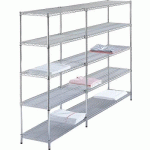 ELÉMENT D\'EXTENSION POUR RAYONNAGE HYGIRACK HAUTEUR 1,65 M LONGUEUR 0,91 M - MANUTAN COLLECTIVITÉS