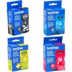 LOT DE 4 CARTOUCHES ENCRE BROTHER LC900 NOIRE ET COULEUR