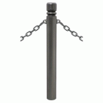 POTELET PROVINCE Ø114 MM CHAINES 2 ANNEAUX CITY GRIS PROCITY - PROCITY