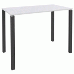 TABLE LOUNGE 4 PIEDS L140 X P60 X H105 BLANC/CARBONE