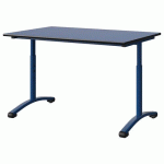 TABLE MALIBU 120X80 T3/T6 DL ST BLEU U525/NOIR BLEU 5005 - MANUTAN EXPERT