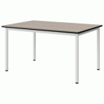 TABLE MALIBU 120X80 T4 4P STRA ACACIA/NOIR BLC 9016