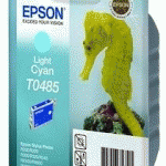 CARTOUCHE IMPRIMANTE JET D'ENCRE CYAN CLAIR EPSON T0485 - C13T048540