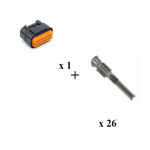 KIT CONNECTEUR JAE MX23A MÂLE 26 VOIES