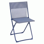 LOT DE 2 - CHAISE PLIANTE ULTRA-COMPACTE BALCONY - TOILE BATYLINE - BLEU INDIGO