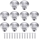 PETITES ECREVISSES - 10 PCS BOUTONS DE PORTE TIROIR 30MM VINTAGE POIGNÉES MEUBLE POUR PLACARDS TIROIR COMMODE ARGENTE