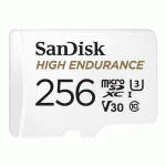 SANDISK HIGH ENDURANCE 256 GO MICROSDXC UHS-I CLASSE 10