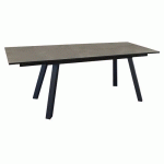 TABLE AGRA ALU/CERAM 150/200/250 CM GRAPHITE/ALLEY