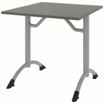 TABLE CANTATE FIXE 80 X 80 CM DL - GRIS CUBANITE/GRIS ARGILE - RODET