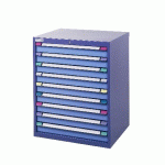 ARMOIRE 9 TIROIRS TM CLASSIC 80,5X100 CM BLEU PIGEON/BLEU CLAIR - THURMETALL - MANUTAN COLLECTIVITÉS