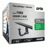 ATTELAGE - FORD GRAND C-MAX - 10/12-06/19 - ROTULE DÉMONTABLE - ORIS - FAISCEAU UNIVERSEL 7 BROCHES