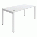 BUREAU DROIT ASTRO ARCHE 120X70 BLANC/BLANC - BURONOMIC