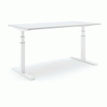 BUREAU RÉGLABLE STEELFORCE PRO 470 SLS 200CM - BLANC GRIS - ACTIFORCE