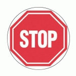 PANNEAU INTERDICTION ROND STOP - RIGIDE DIAMÈTRE 300 MM - NOVAP