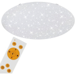 BRILONER - PLAFONNIER LEUCHTEN VERB, 80 W, 6500 LM, IP20, BLANC, PLASTIQUE-MÉTAL, DIMMABLE, AVEC TÉLÉCOMMANDE, CCT, Ø 76 CM