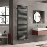 RADIATEUR SÈCHE-SERVIETTES ÉLECTRIQUE AVEC SOUFFLANT FLECHE BOOSTER - 1000W - NOIR IRSAP