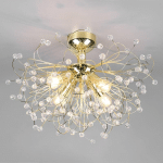 REALITY LEUCHTEN PLAFONNIER GLORIA, E14, À QUATRE LAMPES, LAITON