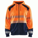 SWEAT ZIPPÉ À CAPUCHE HAUTE-VISIBILITÉ TAILLE L - BLAKLADER