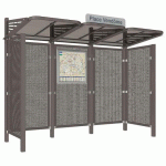 ABRI BUS CONVIVIALE 3 M ACIER BARDAGES LATÉRAUX GRIS PROCITY - PROCITY