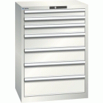 ARMOIRE BLANC GRIS 717X572X1000 AVEC 7 TIR. 75KG - LISTA