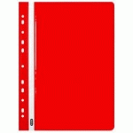 CHEMISE DE RANGEMENT À LAMELLE, A4, PP, ROUGE - LOT DE 19