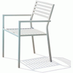 FAUTEUIL JARDIN EMPILABLE GASTON GRIS - CITYGARDEN