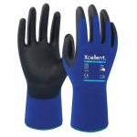 GANTS 18001 NYLONPU JAUGE 18 DEXTÉRITÉ BLEU TAILLE 10 LA PAIRE - BLEU/NOIR