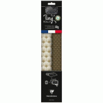 LOT DE 3 - PACK 2TR+BOLDUC,5X0,35M,PAP.AFF,OR/NOIR - NOIR & BLANC