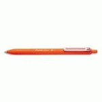 STYLO-BILLE PENTEL IZEE RETRACTABLE ECRITURE MOYENNE  POINTE 1MM ENCRE FAIBLE       VISCOSITE RECHARGEABLE ORANGE - LOT DE 24