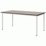 TABLE MALIBU 160X80 T5 4P STRA ACACIA/NOIR BLC 9016