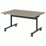 TABLE MALIBU RAB. 120X80 T3 DL ST ALAISÉ GRIS U727/GRIS 7016