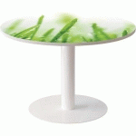 TABLE RONDE Ø 115 CM EASY OFFICE PLATEAU DÉCOR NATURE - MEET BY PAPERFLOW