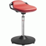 TABOURET TRUMPET ASSISE SPACE IMITATION CUIR ROUGE - GLOBAL