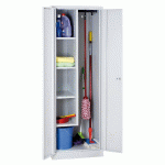 ARMOIRE ENTRETIEN MATÉRIEL SUR SOCLE 1800X600X500 GRIS - MANUTAN COLLECTIVITÉS