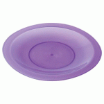 ASSIETTES PLATES POLYPROPYLÈNE Ø 26 CM - TRANSLUCIDE VIOLET