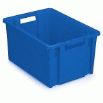 BAC PLASTIQUE GERBABLE ET EMBOÎTABLE COULEUR BLEU